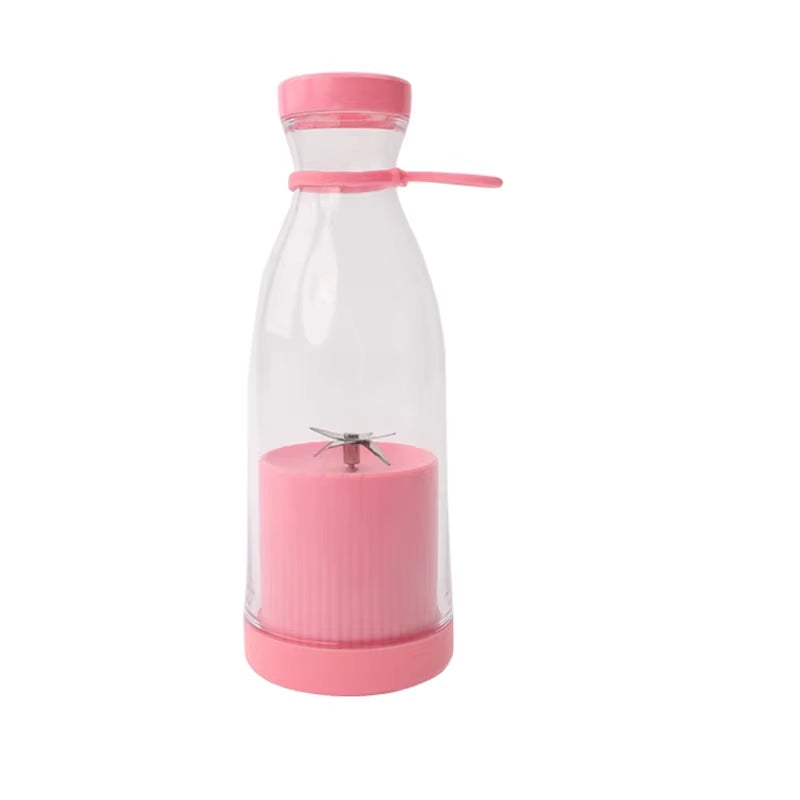 Portable Electric Juicer Cup Handheld 6-Blade USB Rechargeable Multifunctional Fruit Blender 380Ml Mini Juicer